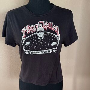 Morgan Wallen Rhinestone Graphic Crop Tee one of a kind